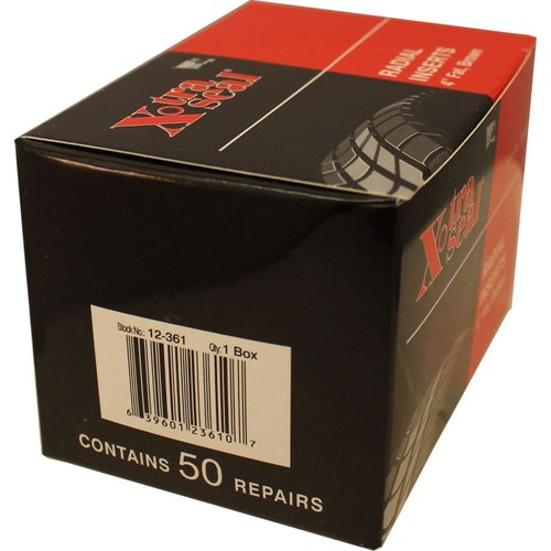Xtra-Seal 12-361 Tubeless Tire Repair Plug-Insert-Seal 4" Fat, Brown. Made in U.S.A. Box of 50 repairs.