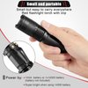 Honoson 4 Pieces Red Flashlight LED Single Mode Light One Mode LED Torch Scalable Red Light Flashlight for Astronomy Aviation Night Observation
