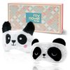 my novel things Cooling Eye Mask and Plush Sleep Mask for Girl Woman 2PCS, Cute Animal Sleeping Mask Soft Blindfold Cold Warm Eye Compress Gifting for Home Spa, Office, Morning Refreshment, Travel