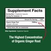 Happi Mi Nutrition Ginger Root Capsules Made with Organic Ginger Root Powder 2500mg per Serving, Digestive Health Support, Immune Support, Stomach Support, 120 Vegetable Capsule 40 Servings