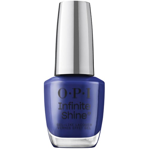 OPI Infinite Shine Long-Wear Dark Crème Finish Opaque Blue Nail Polish, Up to 11 days of wear & Gel-Like Shine, No Chips on my Shoulder, 0.5 fl oz