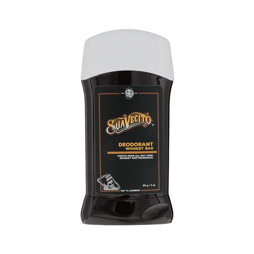 Suavecito Whiskey Bar Scent Stick Deodorant Underarms Men's Grooming Aluminum Free Combats Odor All Day Long