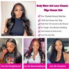 Siji Mei Body Wave Lace Front Wigs Human Hair for Black Women 4x4 Lace Closure Wigs Human Hair Pre Plucked 180% Density Brazilian Glueless Wigs Human Hair 30 Inch