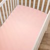 American Baby Company Fitted Crib Sheet 28" x 52", Soft Breathable Neutral 100% Cotton Jersey Sheet, Blush, for Boys and Girls, Fits Crib and Toddler Bed mattresses