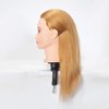 Hairlink 20-22'' Mannequin Head With Human Hair Styling Training Head Dolls for Cosmetology Manikin Maniquins Practice Head with Stand (6611W2714H)