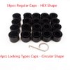 Saihisday Set of 20 Wheel Bolt Lug Nut Cover Cap with Removal Tool Dismantle Replacement for Wheel 1K0 601 173