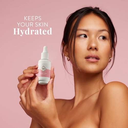 Berayouth Vitamin C Face Serum, Hydrates Skin, with Hyaluronic Acid and Plant Stem Cells, 0.95 fl oz