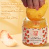 KAV Peach Salt Body Scrub - All Natural Exfoliating Salt Scrub for Body and Face, Helps with Moisturizing Skin, Dead Cell Removal, Rejuvenation and Relaxation…