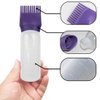 ZGQHZR 4 PCS Root Comb Applicator Bottle,Hair Oiling Applicator,Hair Oil Applicator Bottle for Hair Dye Shampoos Hair Salons.6oz (Purple+Grey+Red+Green)