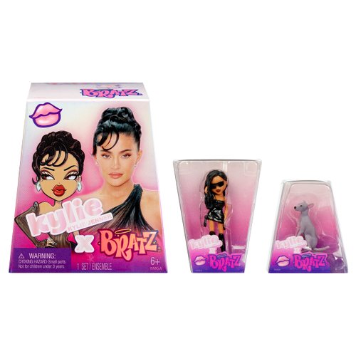BRATZ x Kylie Jenner Series 1 Collectible Figures, 2 Minis in Each Pack, Blind Packaging Doubles as Display