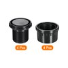 uxcell 4Set Leveling Feet, 2.36" Dia Plastic Adjustable Furniture Leg Leveling Round Tube Insert Screw-in Glide Levelers for Table Chairs Furniture, Black