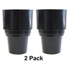 JSP Manufacturing Golf Cart Cup Holder Fits EZGO Club Car, Yamaha Replacement Holder for 16.4 oz Portable Propane Cylinder or Drink Holder (2 Pack, Black)