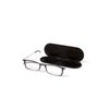 ThinOptics Unisex Adult Glasses Reading, Regular Case / Rectangle Black, 2.00 US