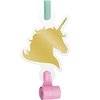 Creative Converting Unicorn Sparkle Blowouts with Medallion Party Supplies, Multicolor, "5.25"" x 2.55"""