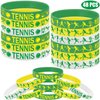 48PCS Tennis Rubber bracelets Silicone Wristbands Party Favors -Tennis Themed Party Supplies Decorations Sport Birthday Baby Shower