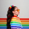 3 Pieces Pride Rainbow Hair Scrunchies for Women Girls Rainbow Striped Hair Ties Gay Pride Day Girls Scrunchies Elastic Hair Bands Soft Ponytail Holder for LGBT Pride Decorations Accessories