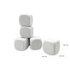 Qidiwin White EVA Foam Dices for Kids Graffiti-Building Blocks,Creative Painting, Party Supplies, 1.96 inchs, 12PCS