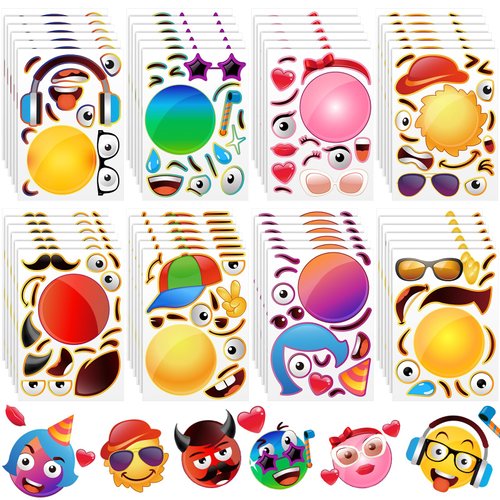 48 Sheets Make A Smile Face Stickers Make A Emotion Face Stickers Make A Happy Face Strikers Birt...
