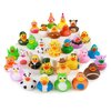 WQTHE 30 Pack Rubber Duck for Jeeps Ducking - 2.3 Inch Bulk Floater Duck for Kids - Baby Bath Toy Assortment - Party Favors, Birthdays, Bath Time, and More (30 Varieties)