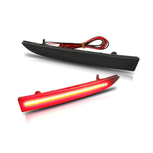 GTINTHEBOX Smoked Lens LED Tail Brake Rear Fog Light Bumper Reflector Lamps for 2016-2020 Chevrolet Camaro Traverse,Cadillac ATS XT5,2008 2009 Pontiac G8 (Full LED Style)