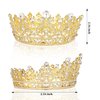 GAFATORY Crowns for Women Birthday Crown Cake Topper Gold Queen Crown Tiara for Little Girls Crystal Rhinestones Princess Crown for Prom Costume Party Halloween Valentines Bridal Christmas