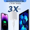 Long Apple iPhone Fast Charger,Fast Charging iPhone 2Pack PD Type C Wall Charger Fast Charging Apple Adapter 6.6FT USB-C to Lightning Cable Apple Chargers for iPhone 14/13/12/Pro/Max/11/XR/X/8/SE/iPad
