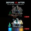 DALDED LED Lighting Kit for Lego Icons Santa's Visit, LED Light Compatible with Lego 10293 Building Block Models (Not Include Lego Set)