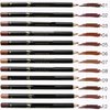 MAEPEOR Matte Lip Liner 12 PCS Nude Brown Series Highly Pigmented and Smoothly Velvet Lipliner Pencil Set Long Lasting and Waterproof Durable Lip Liners (12PCS-4)
