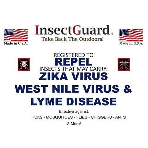 InsectGuard Permethrin Treated Tick Gaiters/Sleeves and Mosquitoes Flies Chiggers & More Insect Repellent Complete Package 1 (Green/White/Khaki XW) EXTRA WIDE