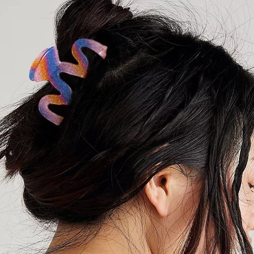 Jayongnee 3Pcs Hair Claw Clips for Women: Nonslip Clips for Thick and Thin Hair (Multi-colored8)