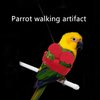 Pet Parrot Bird Harness and Leash, Adjustable Bird Nylon Leash Kit, 6.2FT.-Long Traction Ropes with Anti-bite Design, Outdoor Flying Training Ropes with Cute Wing(Red) for Pigeons & Most Parrots