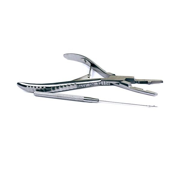 New Clamp Pliers Needle Set Tool Kit for Micro Ring Link Bead I Tip Human Hair Extensions