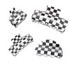 4pcs Checkered Hair Claw Clips, BetterJonny Square Checker Barrettes Cute Non Slip Hair Jaw Clips Hair Accessories for Girls and Women Thick Thin Hair