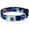 Dog Collar Seatbelt Buckle Buzz Lightyear Poses Galaxy Blues 18 to 32 Inches 1.5 Inch Wide