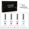 Lavender Violets Dip Powder Liquid Set with Activator, Base Top Coat and Brush Saver 0.5oz/Bot Nail File Necessary Tools for Dipping Powder Acrylic Nail Manicure Pedicure J775