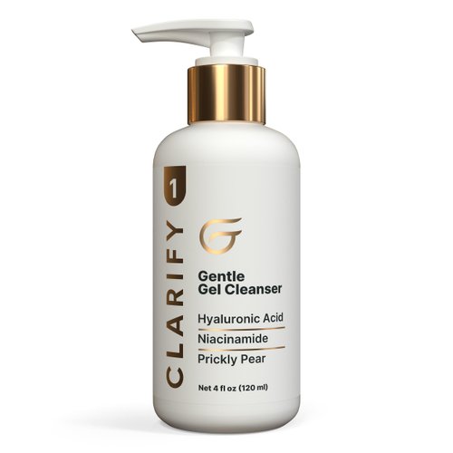Groomie Gentle Gel Cleanser for Face - Gentle Facial Cleanser Hydrates & Strengthens Skins Barrier - Niacinamide Helps Reduce Redness & Irritation for Sensitive Skin - Moisturizing Face Wash