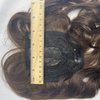 Anemone 14inch Body Wave Human Hair Bangs Wavy Human Hair Toppers Clip In Hair Fringe Hairpieces Natural Brazilian Remy Hair Extensions (Light Brown)