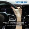 VELPEAU Elastic Thumb Support Brace Liner (Pack of 2) - Waterproof Soft Thumb Compression Sleeve, Splint Protector for Pain Relief, Arthritis, Tendonitis, Sprain, Sport, Fits Left & Right Hand(Medium)