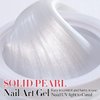 Double Rhythm 3D Nail Gel Pearl Solid Sculpting Gel for Nail Art Non-Sticky Hard Gel for Building Carving Molding Nail Extension Soak Off UV/LED Nail Art Salon Home DIY 0.5 Oz (Silk 01)