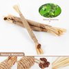 NABOKIO 4PCS Silvervine Sticks for Cats - Cat Chew Toy Cat Teeth Cleaning Toys,Cat Chew Sticks Cat Dental Chews,Catnip Toys for Cats Indoor