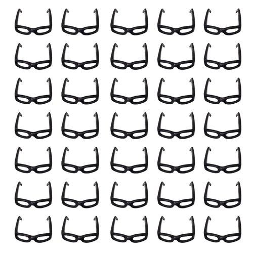 TOYANDONA 60pcs Doll Glasses, Miniature Doll Eyeglasses Mini Doll Costume Accessories for Dollhouse Crafts