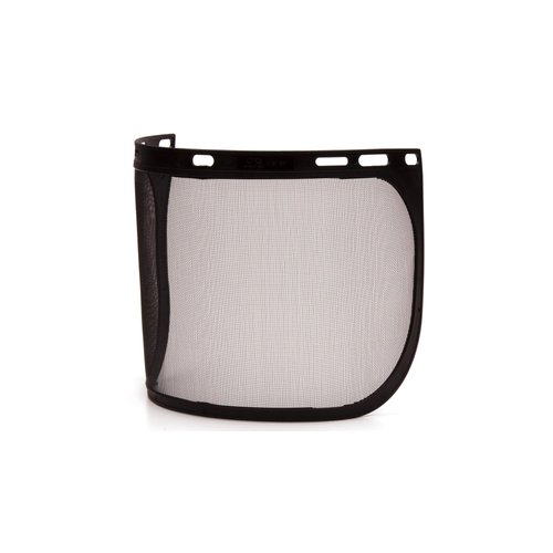Pyramex Safety Full Face Shield Eye & Head Protection (Headgear Not Included), Black Mesh Steel Wire Mesh - ANSI Z87.1 for Mesh Safety