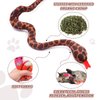 CiyvoLyeen Snake Catnip Toys Kitten Supplies Interactive Catnip Toys for Indoor Cats Snakes Cat Toy Novelty Gift for Cat Lovers Dental Health Chew Catnip Toy for Cats Set of 3