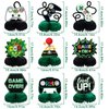 9 Pieces Video Game Honeycomb Table Centerpieces Video Game Table Toppers 3D Gaming Party Decorations for Video Game Birthday Baby Shower Theme Party Supplies