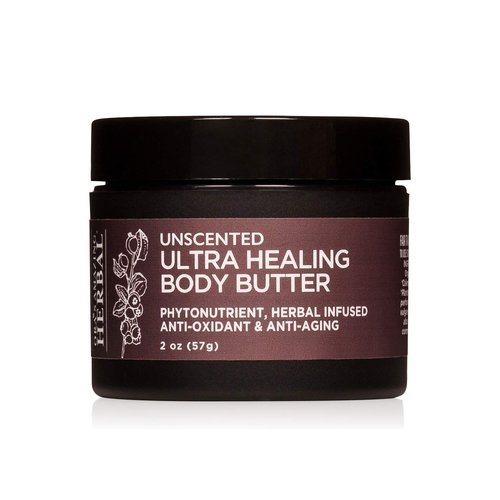 Ultra Healing Body Butter, Cream for Eczema and Dry Skin, Fragrance Free Body Butter, Hand Cream for Dry Cracked Hands, Unscented Hand Cream, Skin Repair Cream, 2 Oz Travel Size, Made in the USA