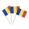 100 Pcs Romania Flag Romanian Toothpick Flags Cocktail Picks