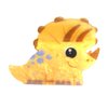 Novelty Yellow Triceratops Dinosaur Hair Clip,Acrylic Claw Clips,Hair Clips for Women