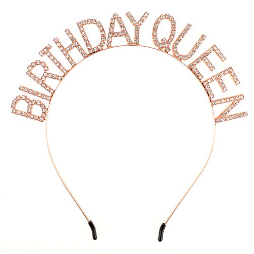 Vin Beauty Birthday Crown Birthday Queen Birthday Headband, Birthday Tiara, Happy Birthday Headband, Birthday Headbands for Women, Gold Birthday Headband for Girls Happy Birthday Accessories