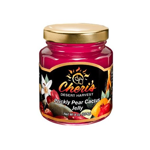 Cheri's Prickly Pear Cactus Jelly - 8 oz - Cacti Jam - Southwest Desert Spread- Southwestern Flavor