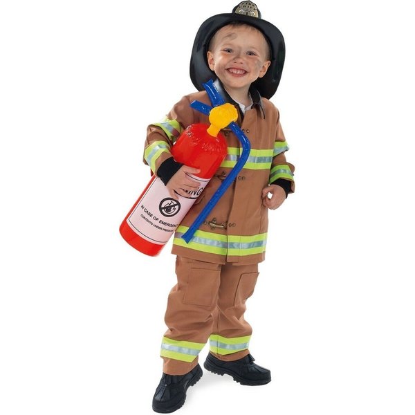 Rubies Child's Tan Firefighter Costume (Hat Not Included), Toddler for Themed Parties and Halloween